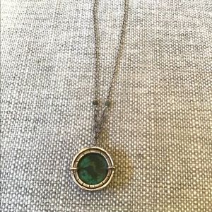 Handcrafted sterling and turquoise necklace